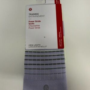 lululemon athletica Power Stride Socks - Light Purple and Gray
